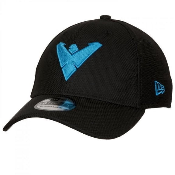 Nightwing 857035-medium-la Nightwing Symbol 39Thirty Fitted Hat - Medium & Large