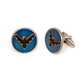 thumbnail image 1 of Nightwing Cufflinks, Superhero Tie Clip, Groomsmen Jewelry, Men’s Wedding Gifts, 1 of 1