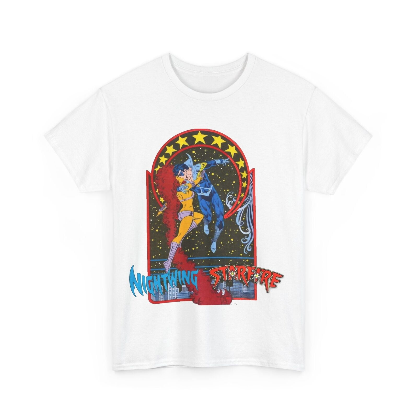 Nightwing & Starfire T-Shirt - DC Comics - New Teen Titans - 1980s ...
