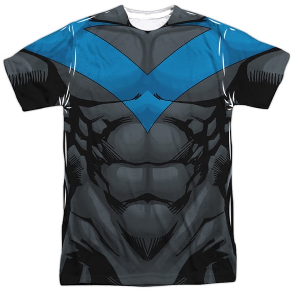 Nightwing Sublimated Costume T-Shirt-3XLarge