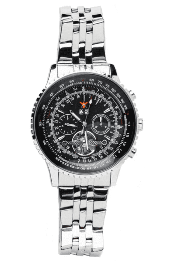 Nightwing Automatic Tourbillon Watch  50mm Stainless Steel Mens Luxury Timepiece