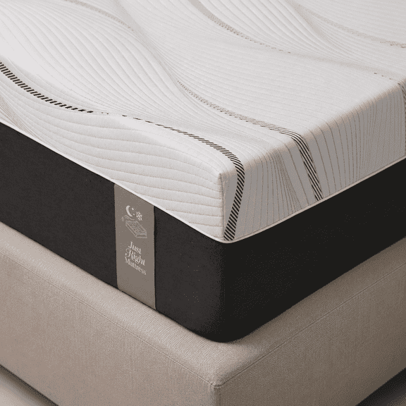 NightyNight 12 inch King Mattress Green Tea Infused Memory Foam, Non-Slip Bottom with Washable Cover for Cooling Comfort Sleep​