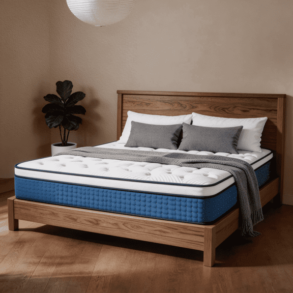 NightyNight 14" King Size Firm Hybrid Mattress in a Box with Cooling Gel for Back Support & Pressure Relief