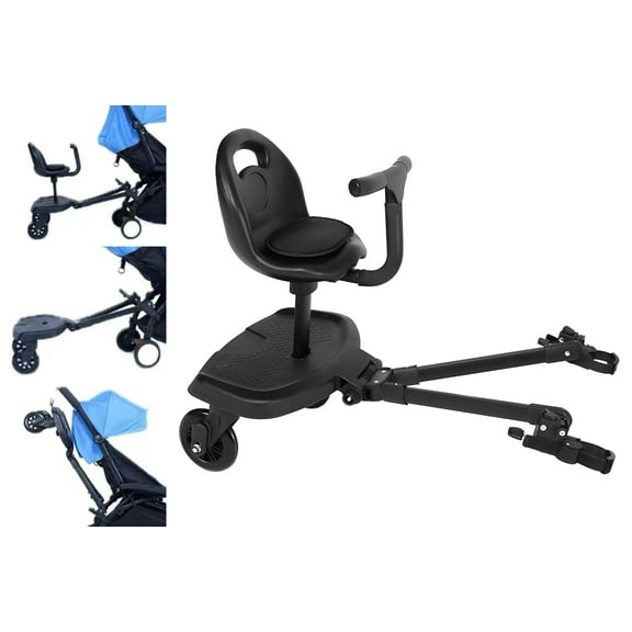 NightyNine Universal Stroller Board Buggy Wheeled Board Seat  with Detachable Seat Holds Children Max Load 55lbs