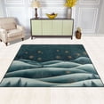 thumbnail image 1 of Nignt Snowy Hills 63''x48'' Plush Memory Foam Bath Mat, Soft, Absorbent, Non Slip, Durable, 1 of 7