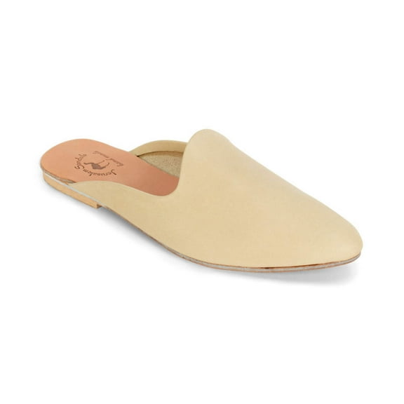 Nihi - Pointed Toe Leather Mule | Natural