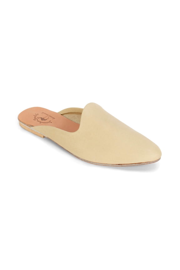 Nihi - Pointed Toe Leather Mule | Natural