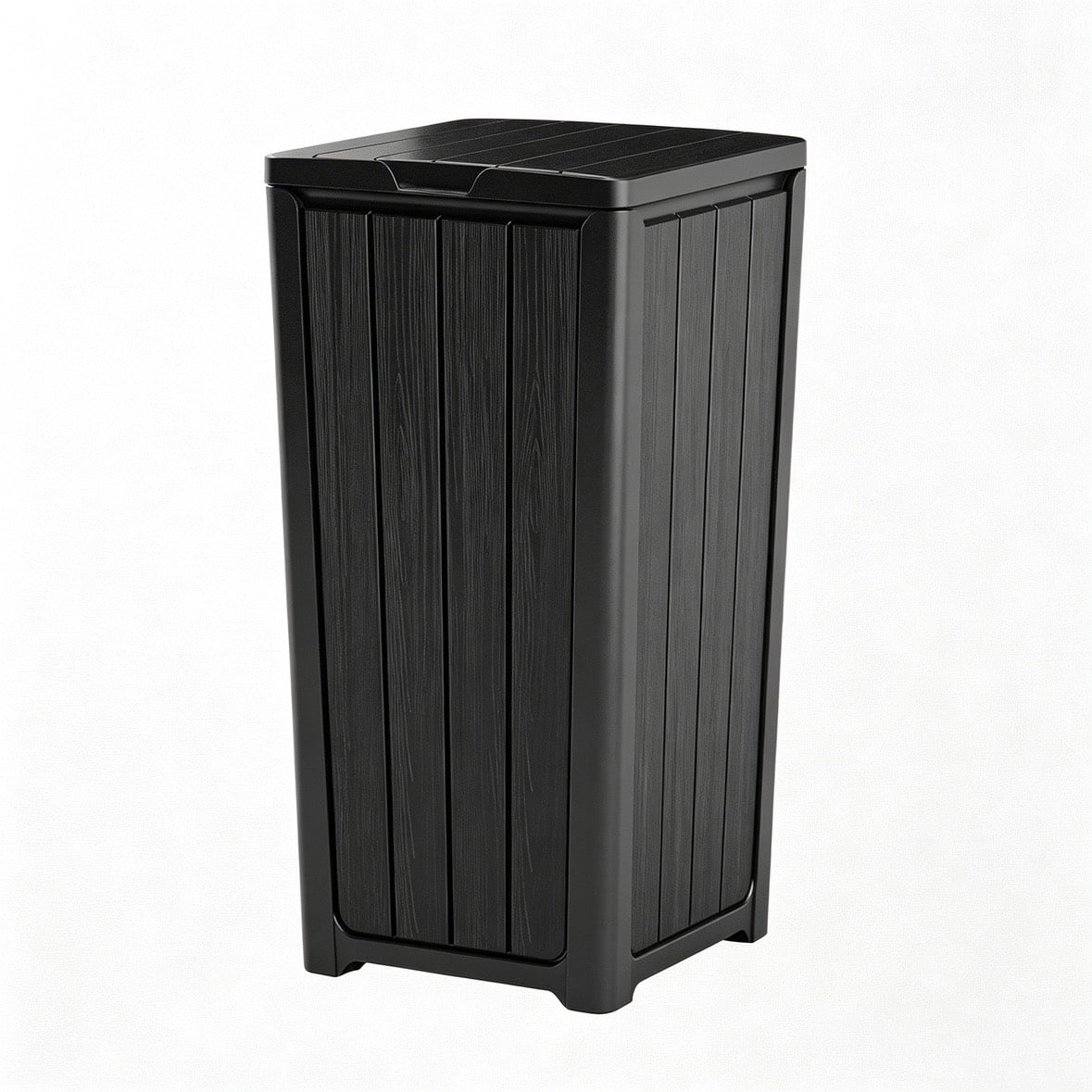 Uforic 66 Gallon Double Compartment Outdoor Trash Can, Waterproof