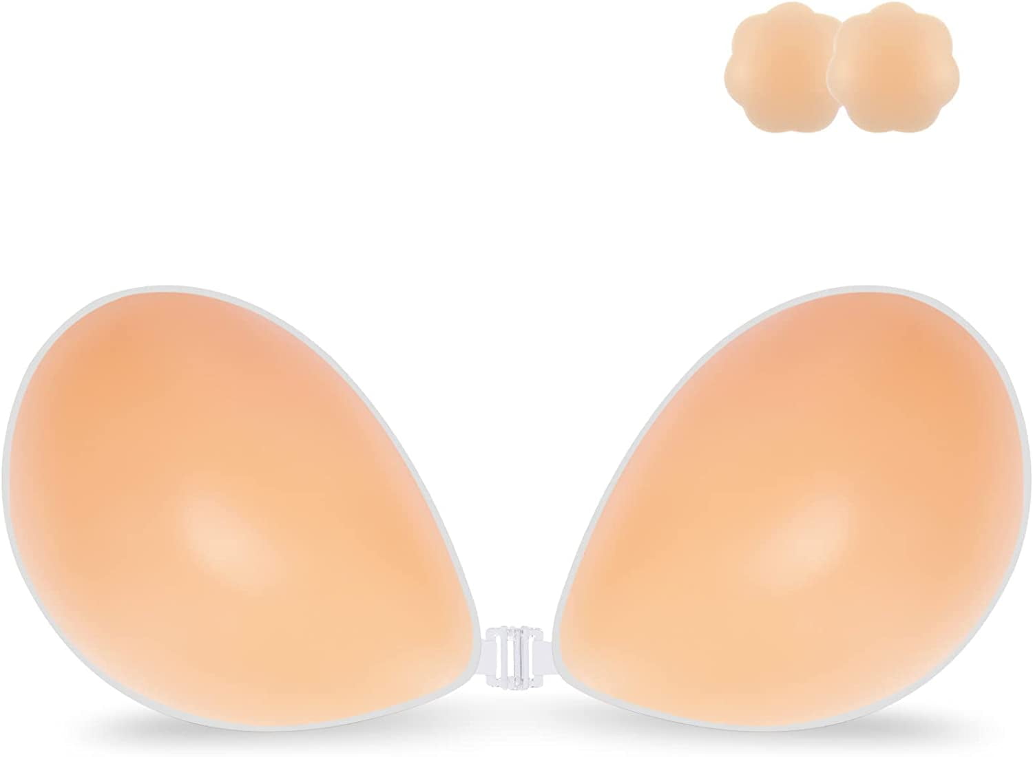  Niidor Adhesive Bra Strapless Sticky Invisible Push Up  Silicone Bra For Backless Dress