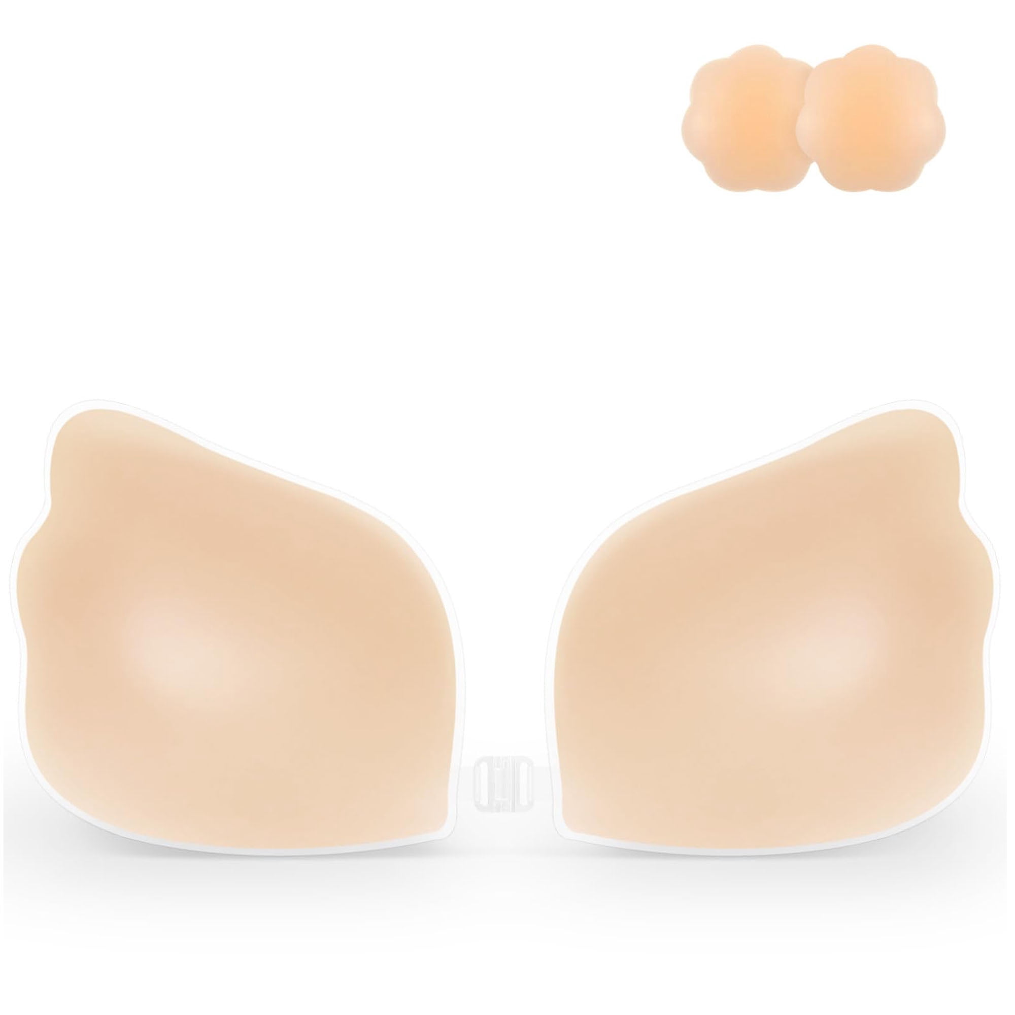 Niidor Sticky Strapless Bra Niidor Adhesive Strapless Bra - Sticky Silicone  Push Up Bra With Nipple Covers For Backless Dresses