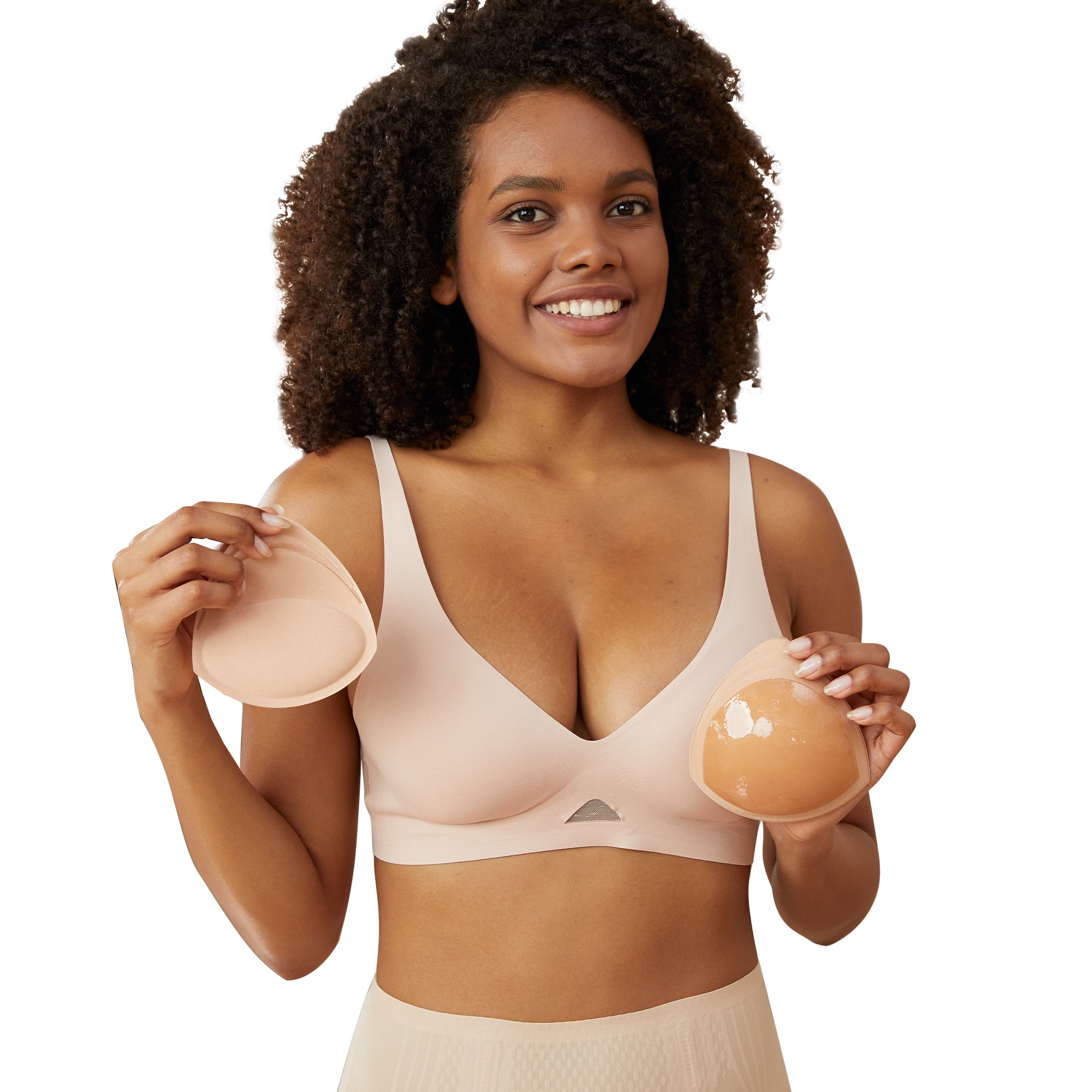 Lingerie Solutions Women's Water Push-up Pads Nude Bra Inserts 