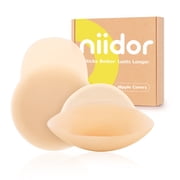 Niidor Pasties Nipple Covers with Lift, Reusable Silicone Adhesive Nipple Petal Covers with Travel Case
