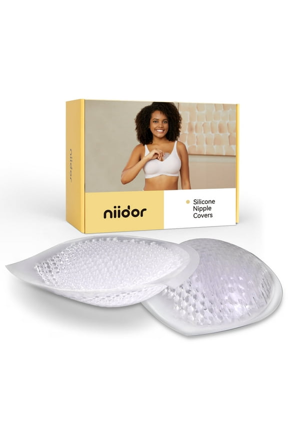 Women's Reusable Push-up Pads Silicone Bra Inserts with Silicone Nipple Covers