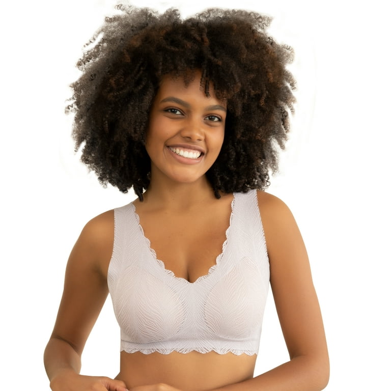 Niidor Womens Invisible Embrace Wireless Pullover Bralette