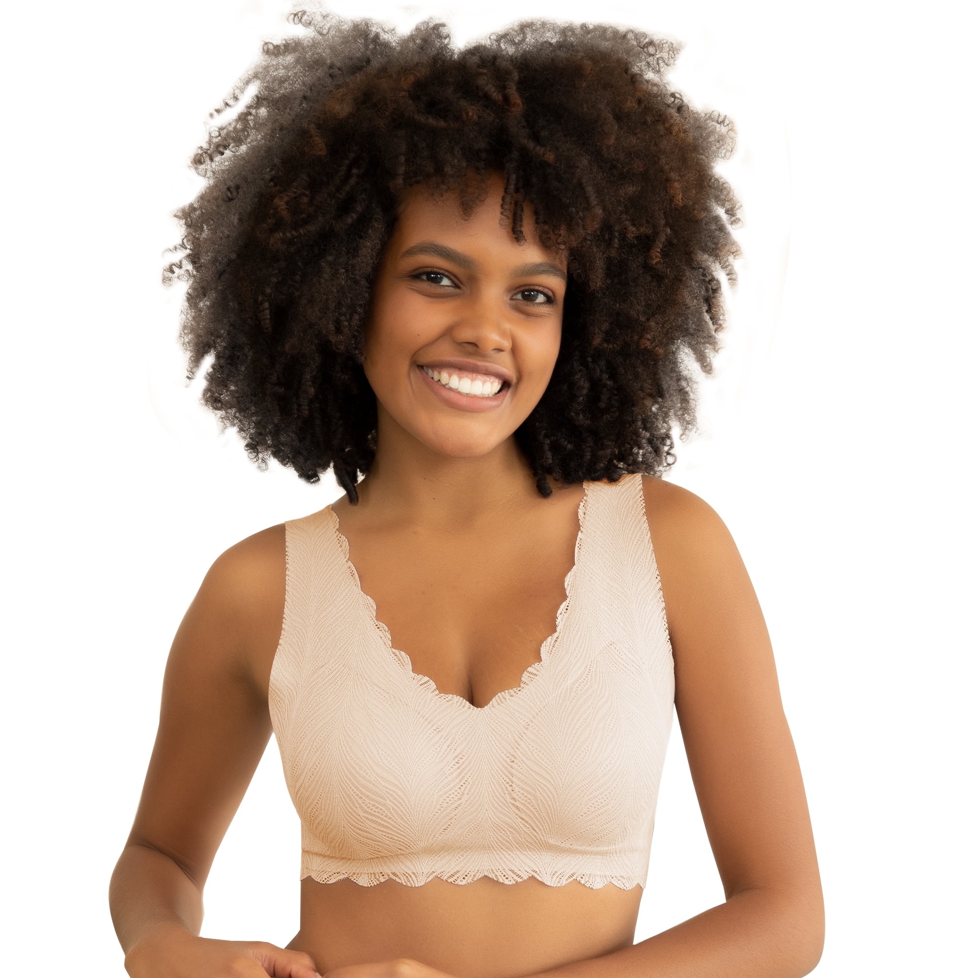 Niidor Womens Invisible Embrace Wireless Pullover Bralette