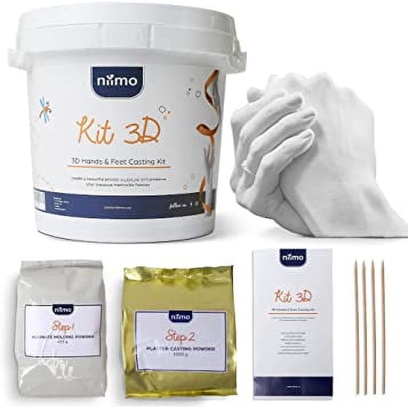 Niimo 3D Hand Casting Kit for Couples - Personalised Gift, Video Tutorial