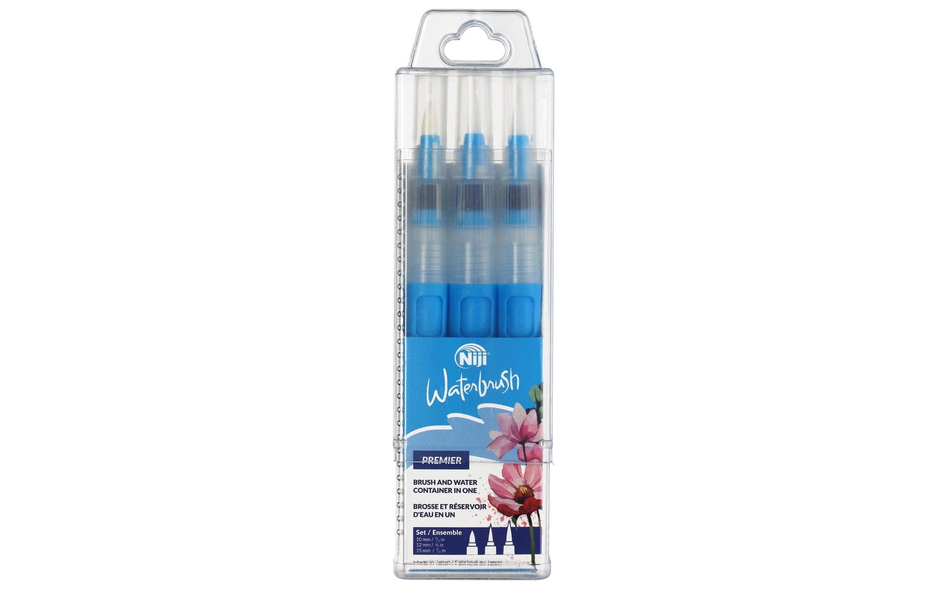 Y&C Niji Premier Waterbrush Set Med Lg Felt Tp 3pc