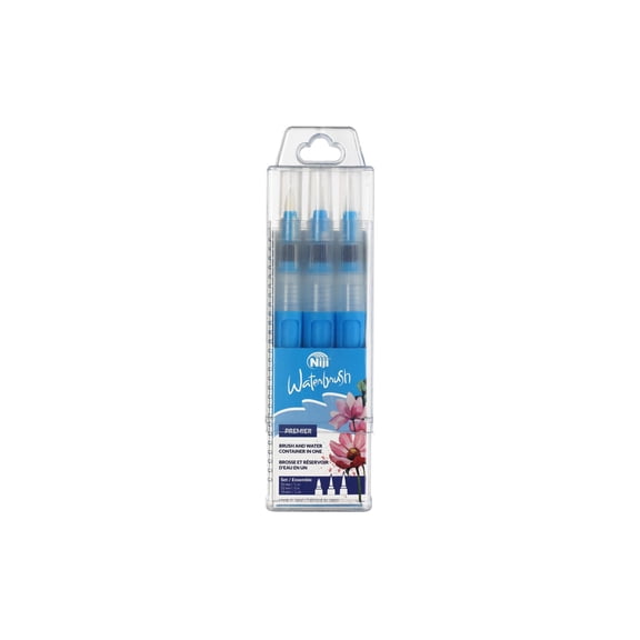 Y&C Niji Premier Waterbrush Set Med Lg Felt Tp 3pc