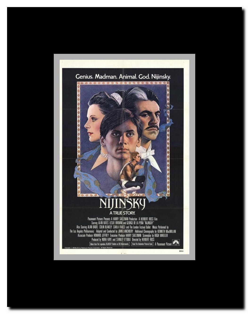 Nijinsky Framed Movie Poster