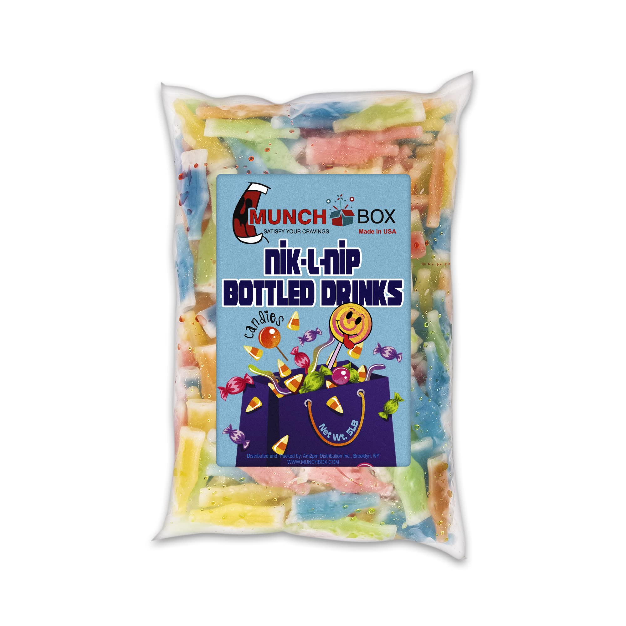 NikLNip Bottles 5lbs Bulk 5 Pound Bag of Individually Wrapped