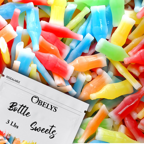 Nik-L-Nips Wax Bottle Candy | 3 Lb Bulk Bag | Wax Bottle Filled With Juice - Nostalgic Candy