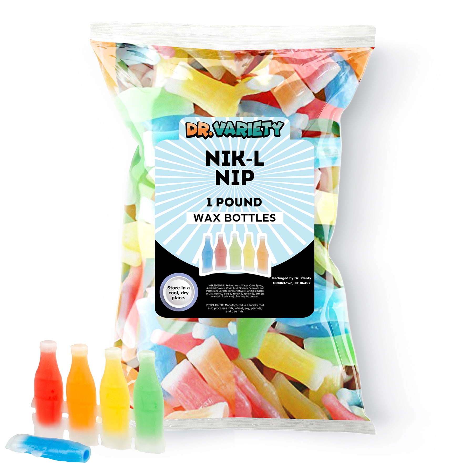 CANDY Amazon.com : Nik L Nips Wax Bottle Candy Drinks, 1LB Bulk