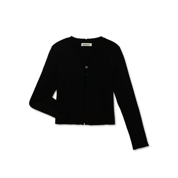 Nik & Leksi Girls Ribbed Flyaway Cardigan, Sizes 4-16