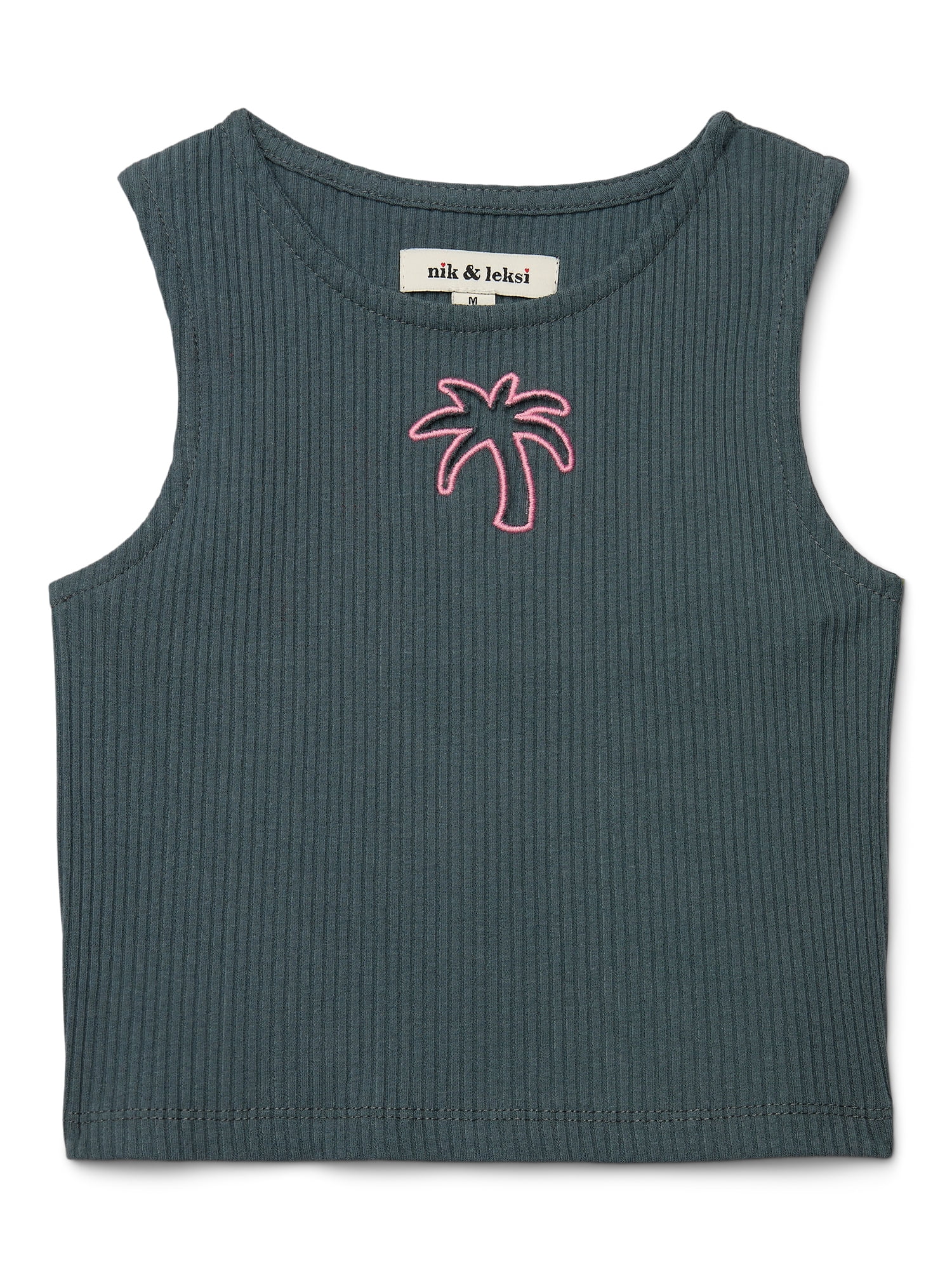 Nik & Leksi Tween Rib Tank with Cut Out, Sizes 7-18