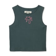 NIK AND LEKSI Nik & Leksi Tween Rib Tank with Cut Out, Sizes 7-18