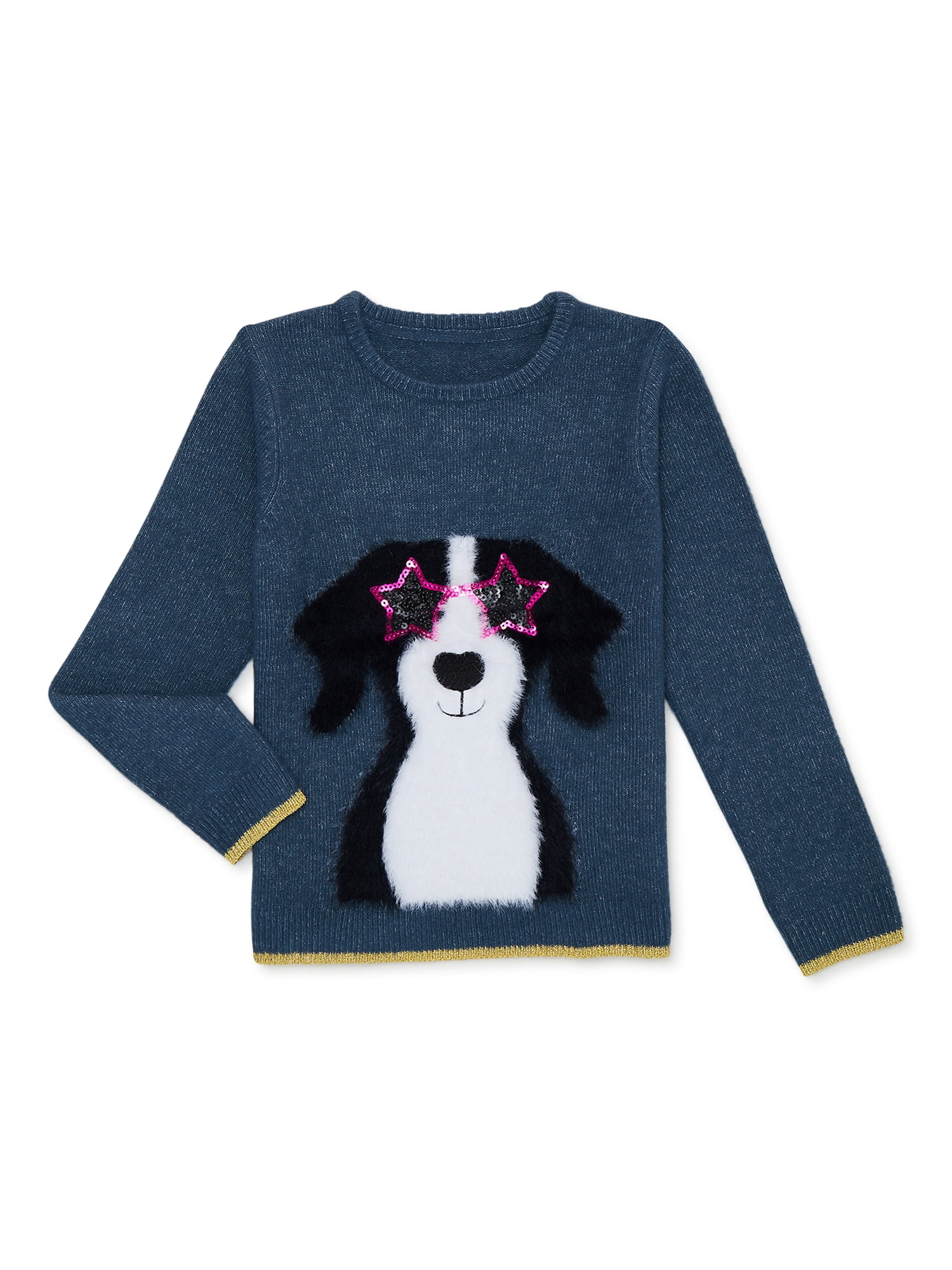 Nik and Leksi Girls Dog W Star Glasses, Sizes 4-16