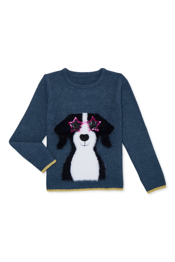 Girls Dog W Star Glasses, Sizes 4-16