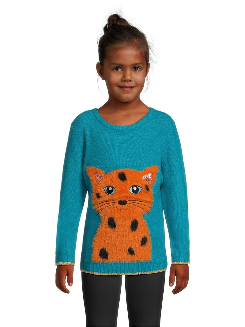Nik and Leksi Girls Embellished Sweater Pullover, Sizes 4-16