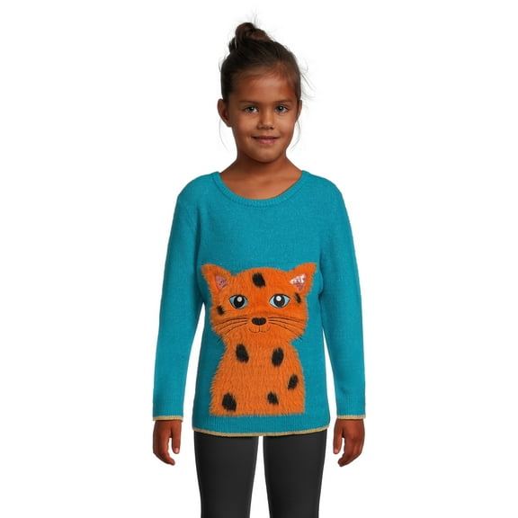Nik and Leksi Girls Embellished Sweater Pullover, Sizes 4-16