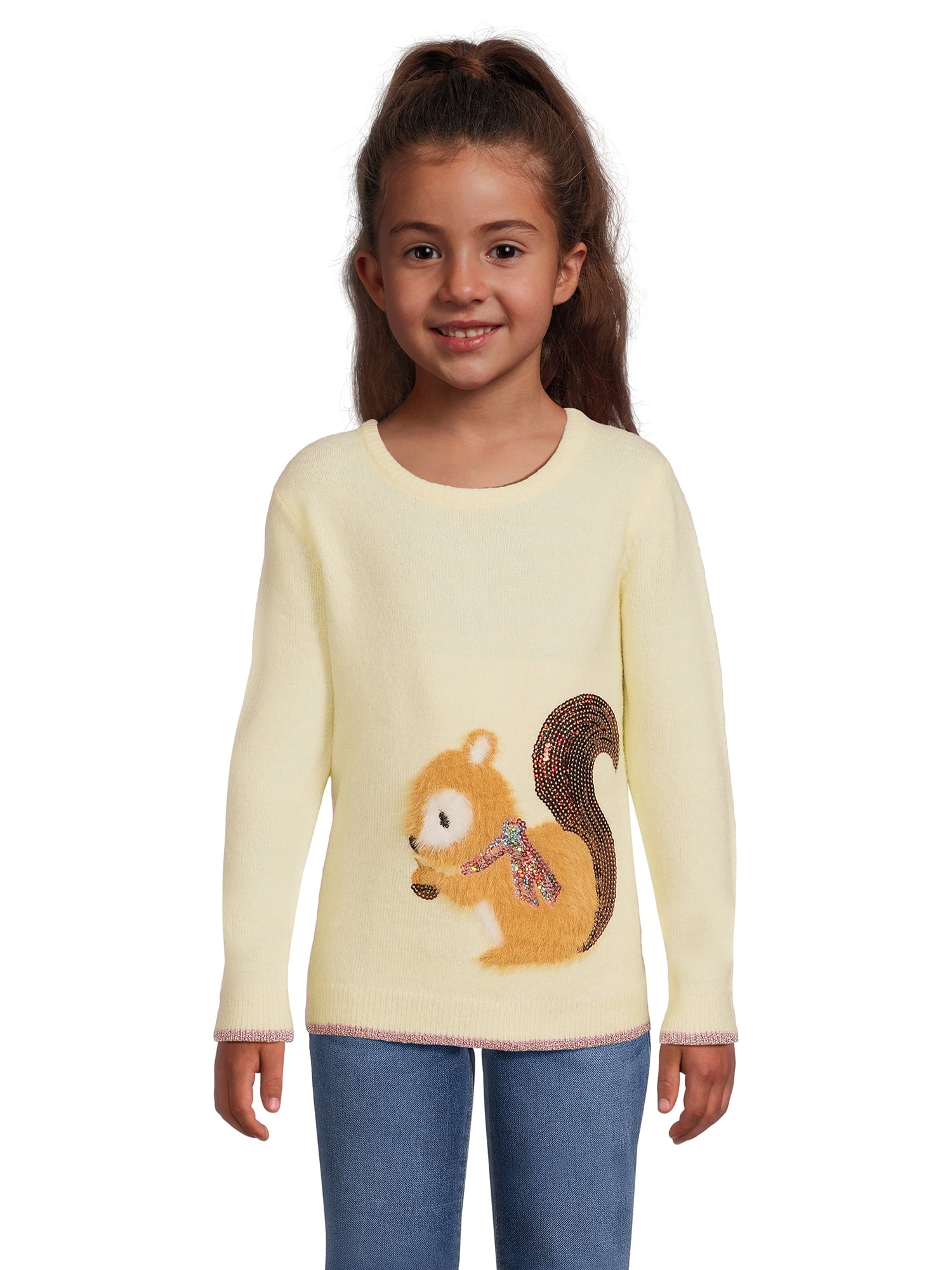 Nik and Leksi Girls Embellished Sweater Pullover, Sizes 4-16