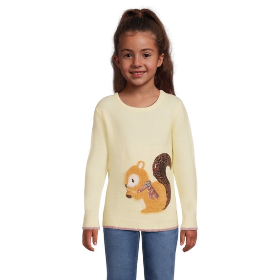 Nik and Leksi Girls Embellished Sweater Pullover, Sizes 4-16