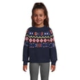 thumbnail image 1 of Nik and Leksi Girls Mock Neck Jacquard Pullover, Sizes 4-16, 1 of 5