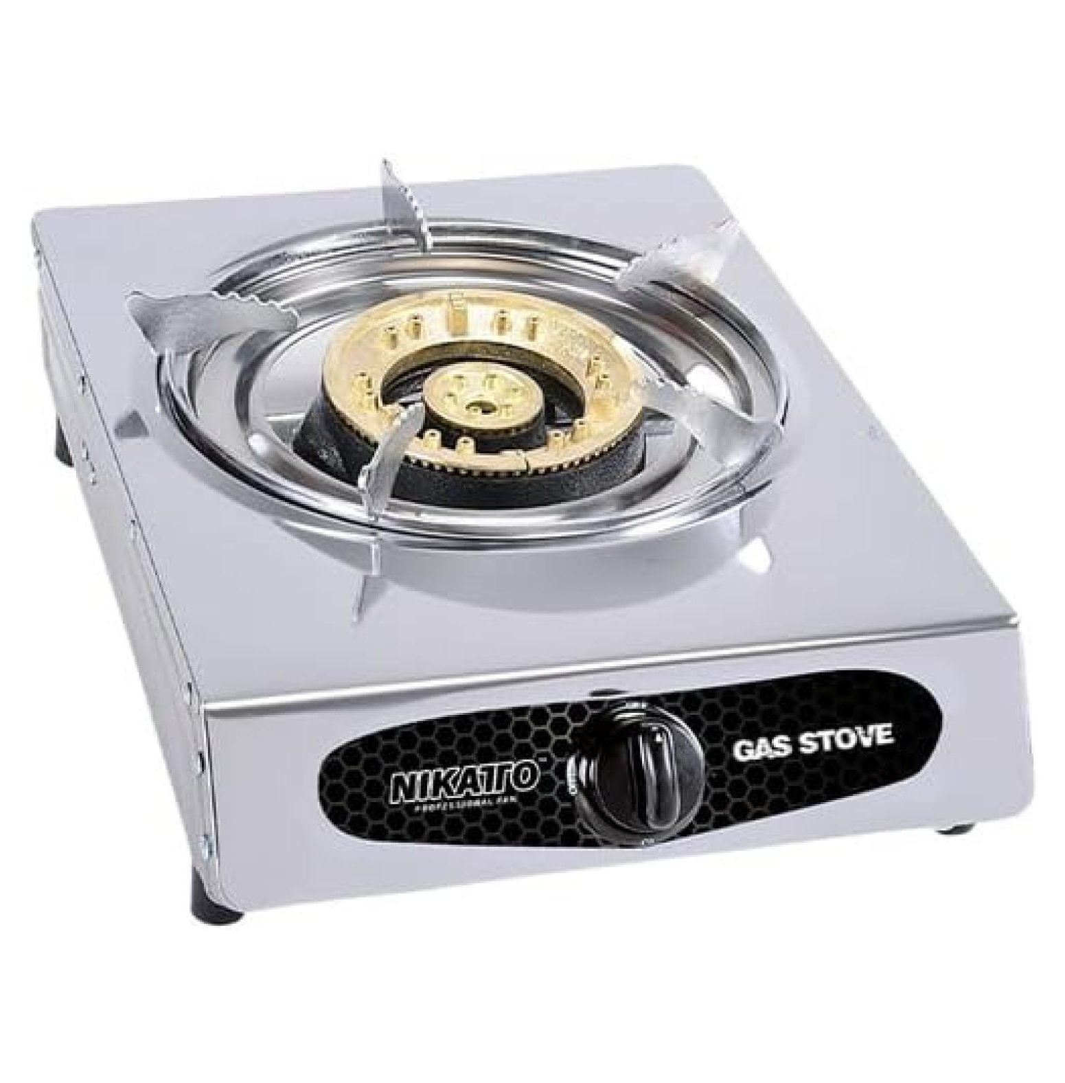 Nikatto Single Burner Gas Stove Portable Stainless Steel Propane Stove
