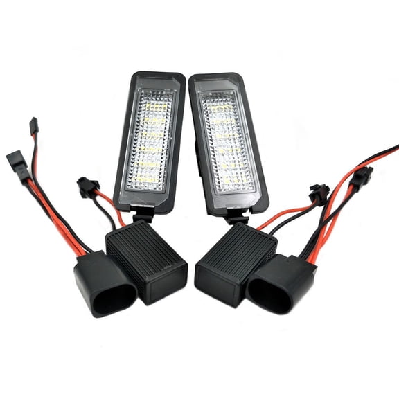 Nikauto 2Pcs 12V 6500K Car License Plate Light for VW Volkswagen EOS Golf LUPO New Beetle Passat Polo Sedan Phaeton Scirocco