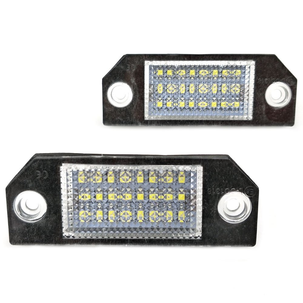 Nikauto 2Pcs 6500K LED License Plate Light 3528SMD Number Plate Light for Ford Focus C-MAX 2003 Ford Focus MK2 2003-2008