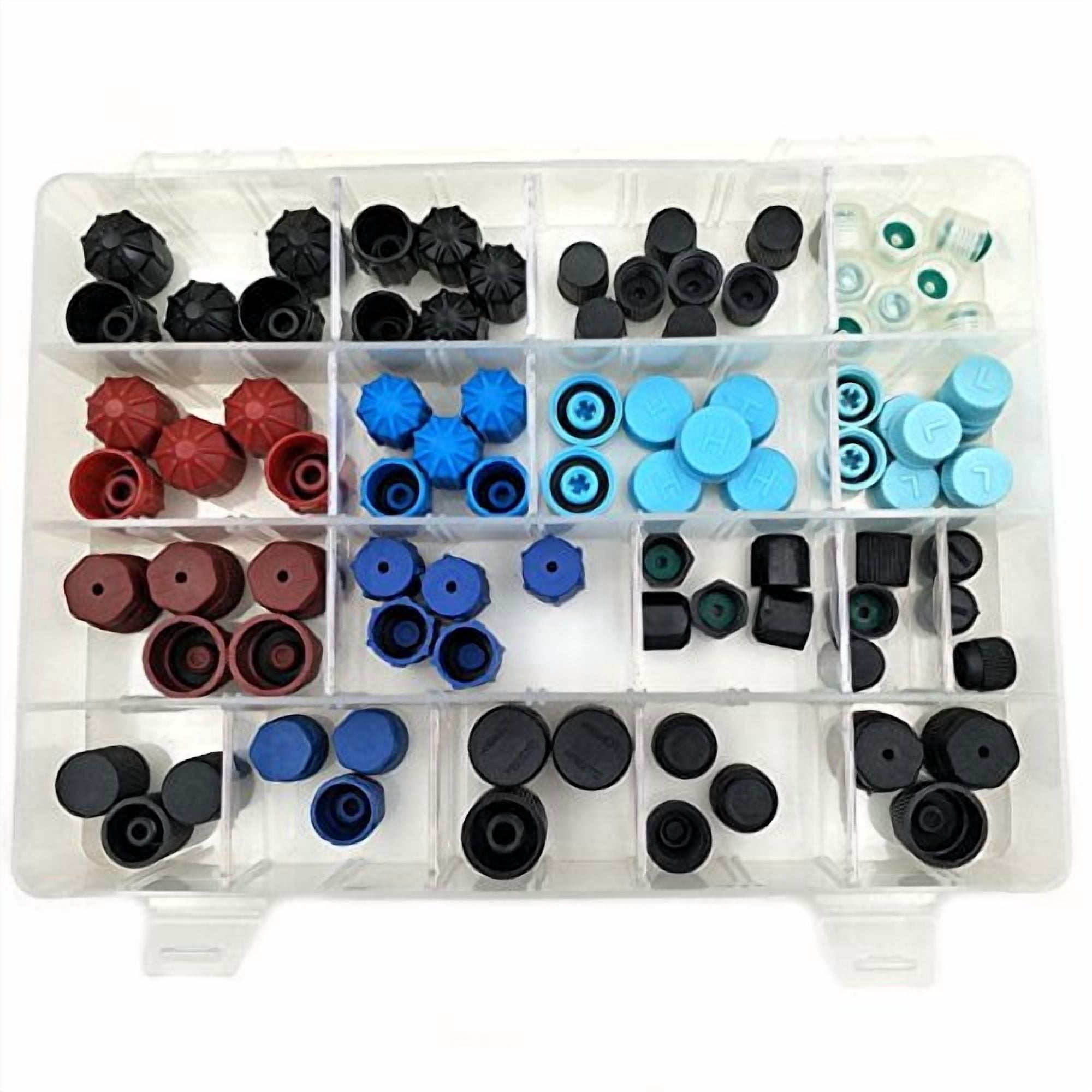 Nikauto 88Pcs 18 Kinds of Automotive Air Conditioner Valve Caps ...