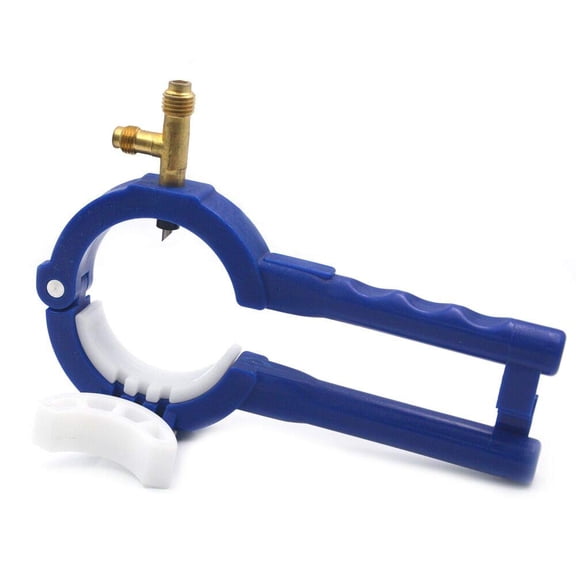 Nikauto Car Air Conditioning Tool 3-in-1 Can Tap Valve 1/4SAE 1/2 Acme Side Can Tap Car AC Refrigerant Bottle Opener for R12 R134