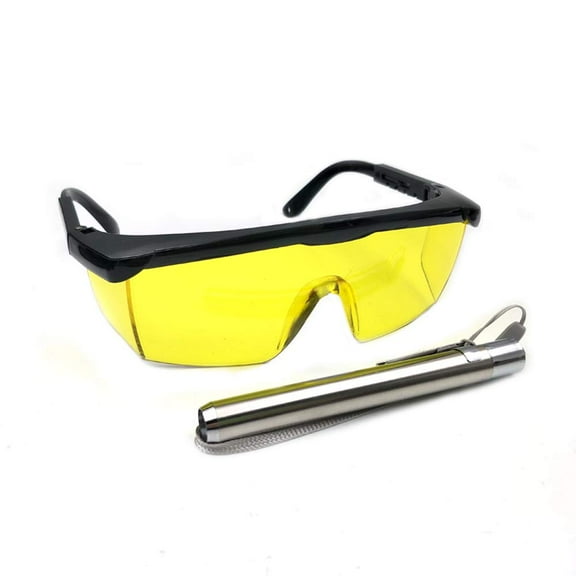 Nikauto Car Air Conditioning UV Protective Leak Detector Kit with UV Flashlight and Accessories - 1 Pack