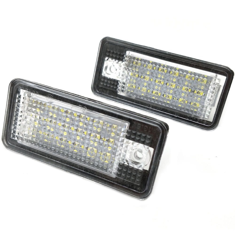 Nikauto Car LED License Plate Light for Audi A3 S3 A4 S4 A6 C6 A8 S8 Q7 RS4 RS6