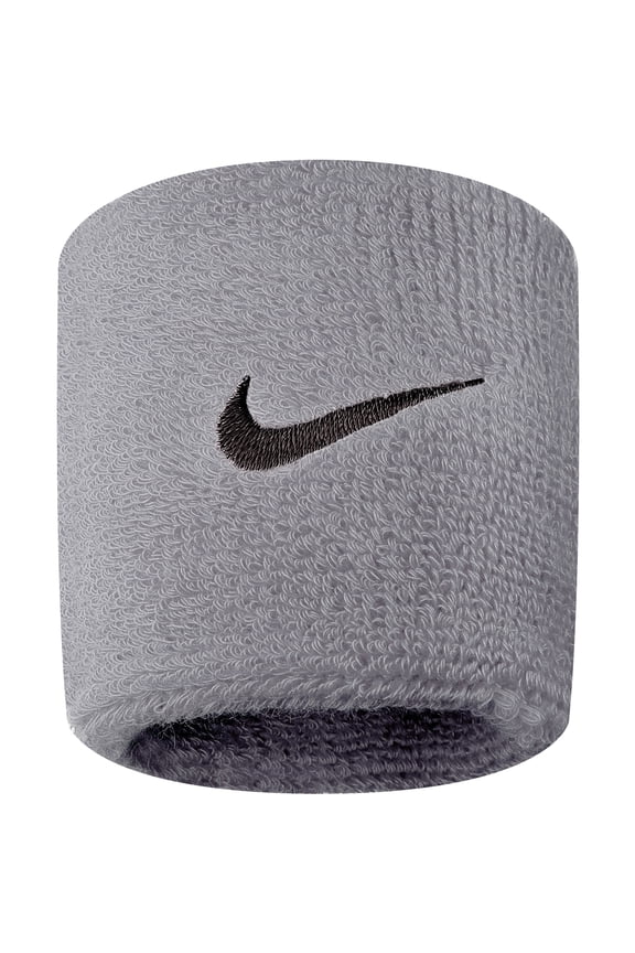 2-Pack Swoosh Wristbands - Gray - No Size
