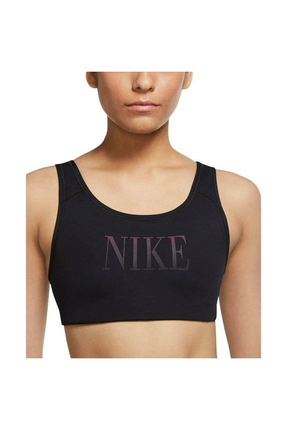 289862 Women's Dri-fit Logo Scoop-Back Medium-Impact Sports Bra Size M