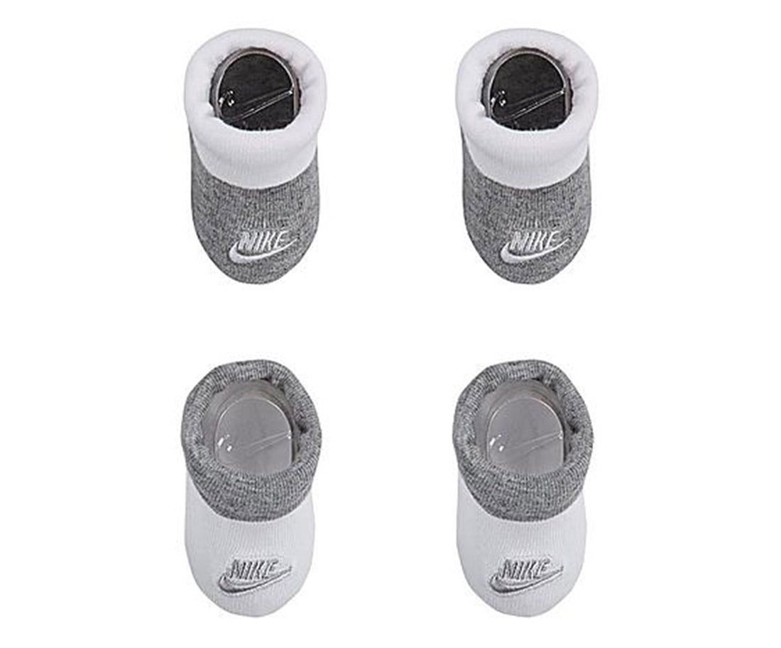 Nike 2Pk Bootie Futura Baby Boys Athletic Socks Size 0/6M, Color