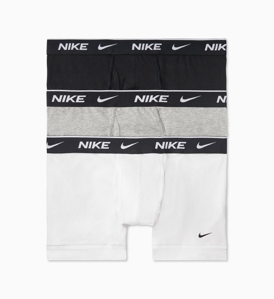Nike 3Pk Trunk Evyd Cotton Mens Active Underwears Size XL, Color:  Black/White/Multi-colored 