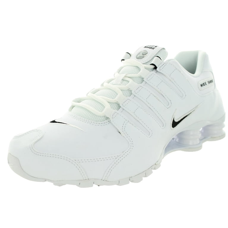 Nike 501524-106: Shox NZ Mens White Black White Sneakers (11 