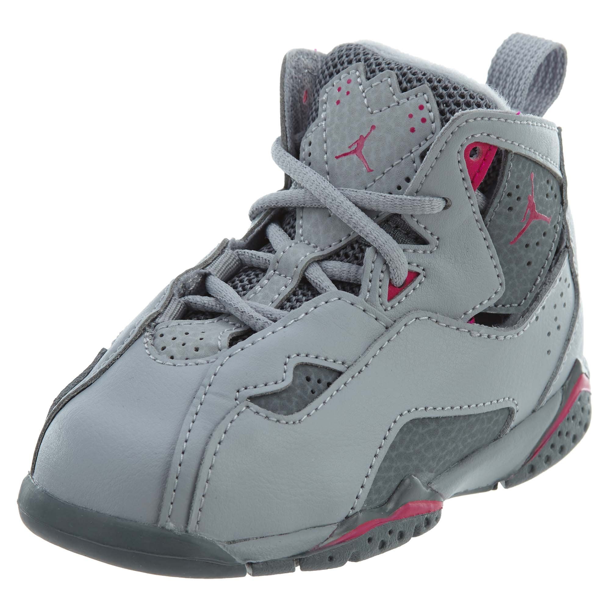 pink and grey jordan true flight