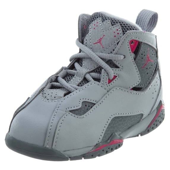 Nike 645071-018 : Jordan Toddler True Flight TD Wolf Grey Pink (8 M US Toddler)